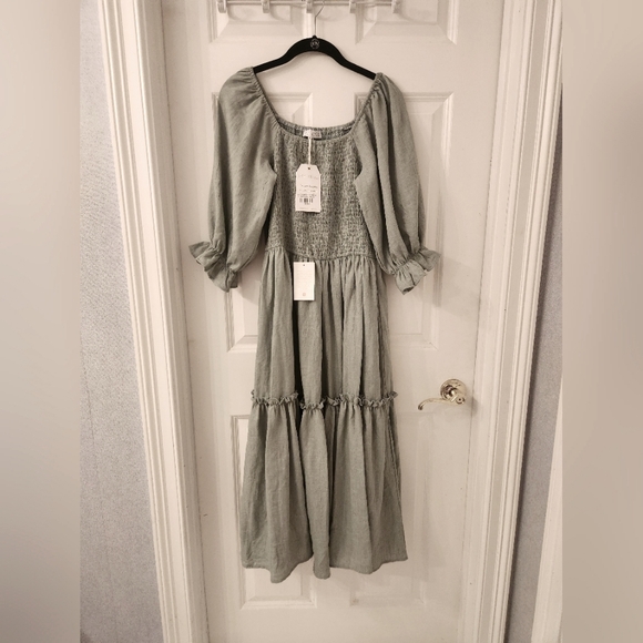 Ivy City Lani Dress Eucalyptus NWT - Picture 2 of 5